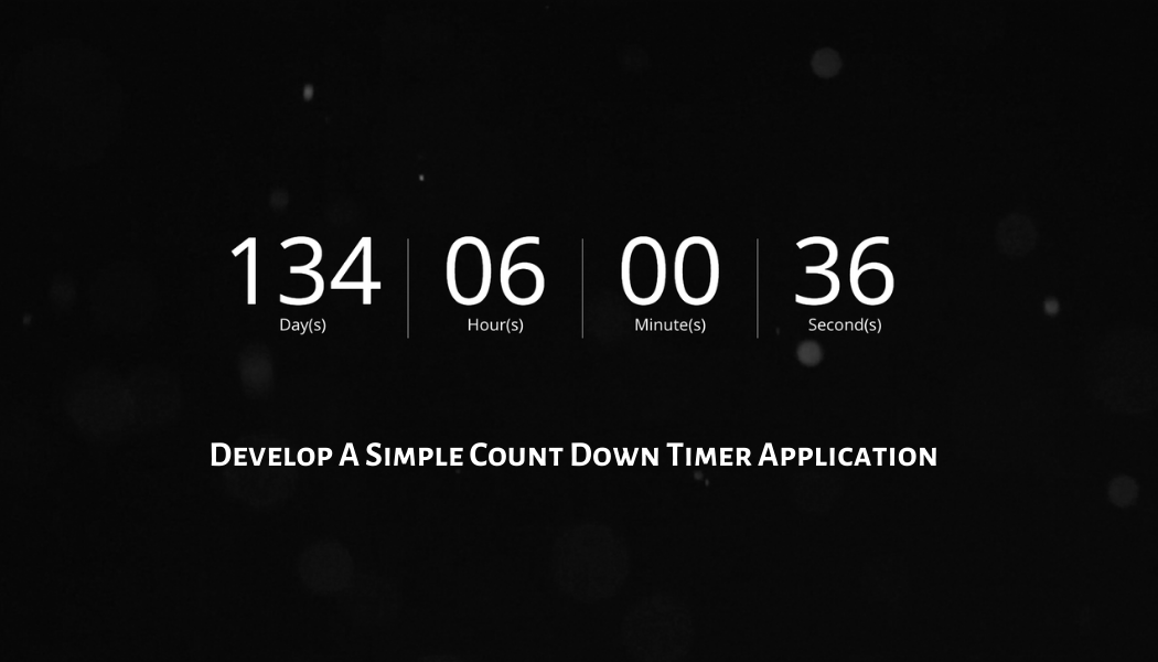 How to make simple countdown timer application